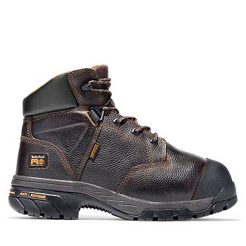 Timberland Férfi PRO Helix 6" Met Guard Comp Toe Vízálló Bakancs Barna